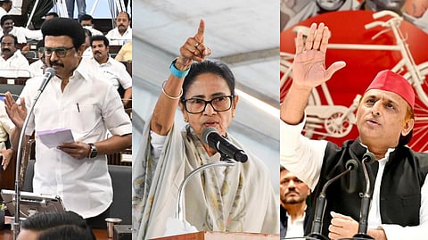 Mamata Banerjee, M K Stalin, Akhilesh Yadav.