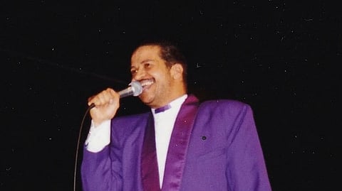 This photo provided by Capital Entertainment, Grammy Award Nominated Gospel Singer Richard Smallwood performs at Cramton Auditorium in 1991 in Washington.