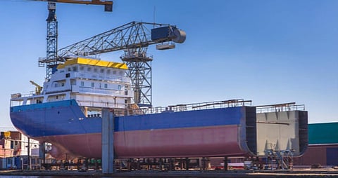 Permission has been given for the establishment of greenfield port and National Mega Shipbuilding Cluster (1 anchor shipyard of capacity of 0.5 Million Gross Tonnage per annum)