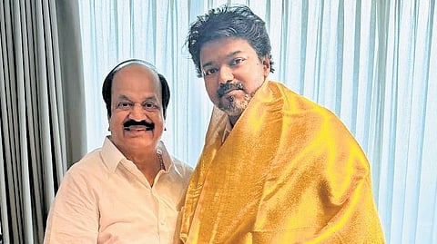 Prabhakar met Vijay at his Pattinapakkam residence and formally enrolled himself in the party.