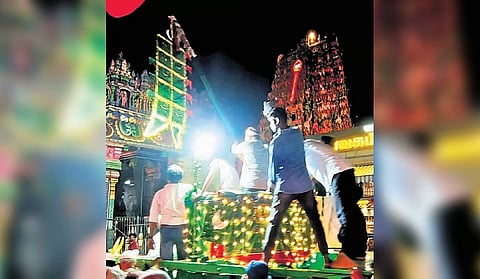 The Santhanakoodu festival runs from December 21 to January 6.