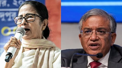West Bengal Chief Minister Mamata Banerjee, Chief Election Commissioner Gyanesh Kumar. 