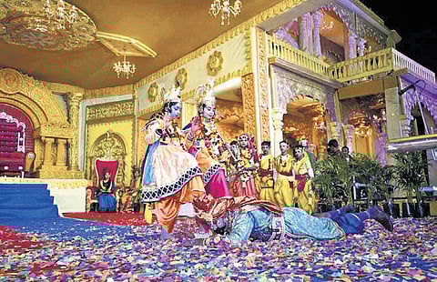 A scene from Dhanuyatra, which concluded in Bargarh on Saturday