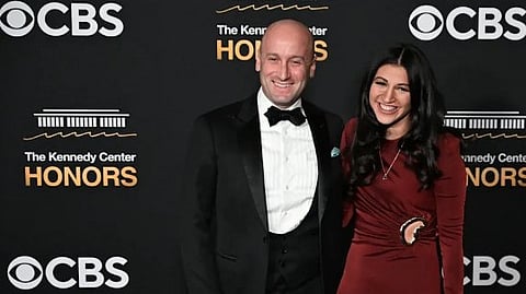 White House Deputy Chief of Staff Stephen Miller and his wife Katie Miller.