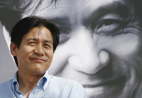 South Korean actor Ahn Sung-ki attends an event as part of the 11th Pusan International Film Festival in Busan, South Korea, Oct 13, 2006. 