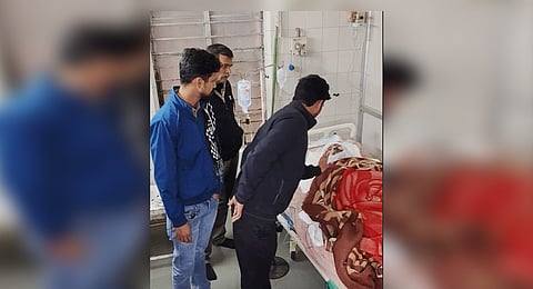 Bharatbhai Padiyar was attacked and nearly burned alive.