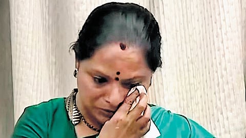 Telangana Jagruthi president and MLC Kalvakuntla Kavitha