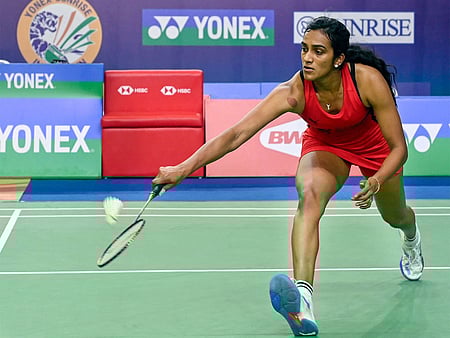 A dominating Sindhu took an early 6-2 lead and did not look back as she overpowered her opponent in the opening game.