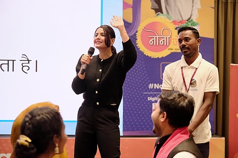 Actor Smriti Kalra on stage