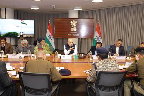 Union Home Minister Amit Shah on Thursday evening chaired a high-level security review meeting on the prevailing situation in Jammu & Kashmir.