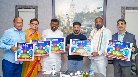 Chief Minister Revanth Reddy unveiled the poster of the second edition of CM Cup-2025