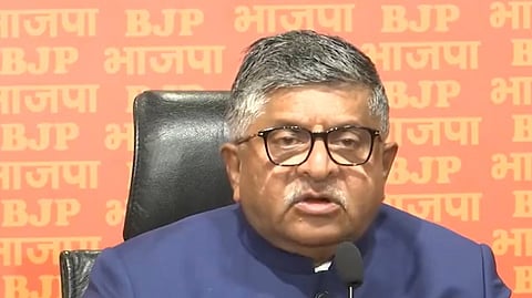 Seniot BJP leader Ravi Shankar Prasad.