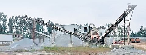 According to the complaint, JN Stone Products is running a stone quarry and crusher on land bearing Sy.No. 104 in Kondamari village