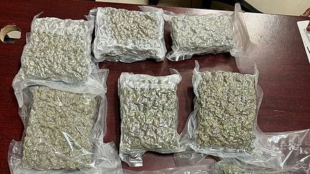 Image of seized ganja used for representational purpose