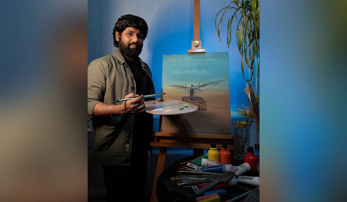 From carpenter’s workshop to global canvas, Telangana artist’s rooted journey finds international acclaim