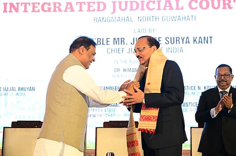 Assam Chief Minister Himanta Biswa Sarma, Union Minister for Law and Justice Arjun Ram Meghwal, judges of the Supreme Court and high courts, and several dignitaries were also present at the event.