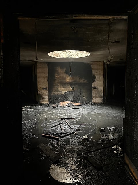 This photo provided by Beth Israel Congregation shows damage sustained during a fire, Saturday, Jan 10, 2026, at Beth Israel Congregation, in Jackson, Miss.