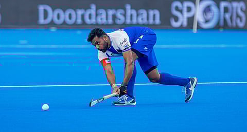 Harmanpreet Singh in action