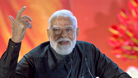 Prime Minister Narendra Modi addresses the concluding session of Viksit Bharat Young Leaders Dialogue 2026. 