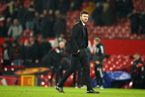 Michael Carrick was hired on January 13th, 2026 as head coach until the end of the season after Ruben Amorim was fired last week.