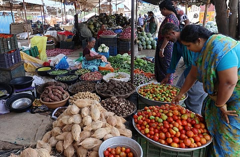 Food inflation jumped to 3.47 percent from 2.13 percent in January, thanks mainly to the higher prices of vegetables, fruits and oils