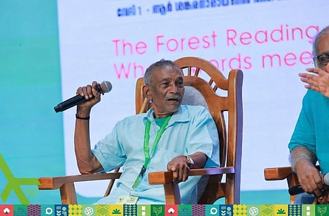 P V Chinnathambi at the KLIBF session