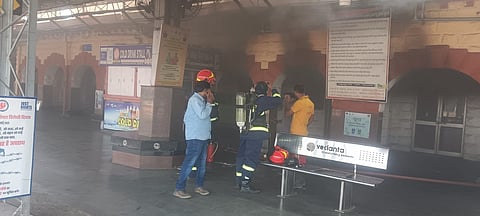 Fire at Jharsuguda railway station