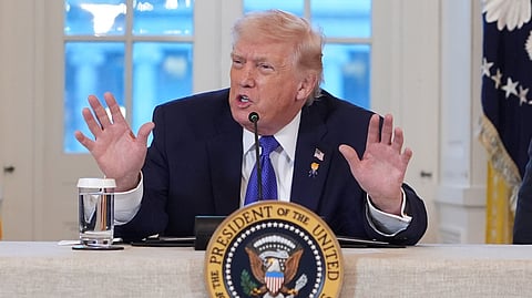 Donald Trump meets with US oil executives.