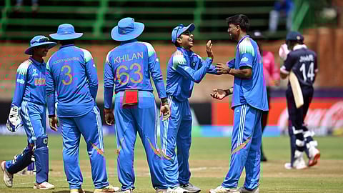 Henil Patel’s fifer restricted USA to 107 runs after India won the toss and opted to bowl.