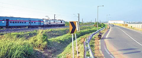 The site for the new railway station proposed to be constructed 
near Kochi airport
