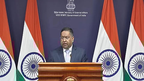 MEA spokesperson Randhir Jaiswal. 