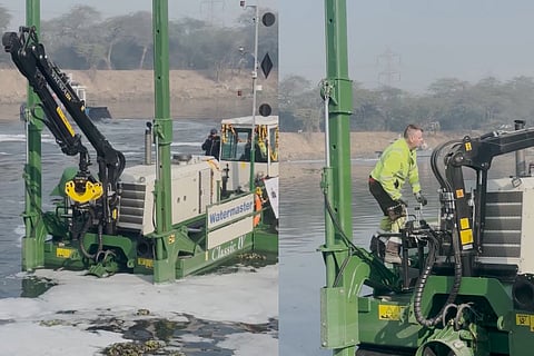 Delhi deploys Finnish dredger at Najafgarh drain to cut Yamuna pollution load