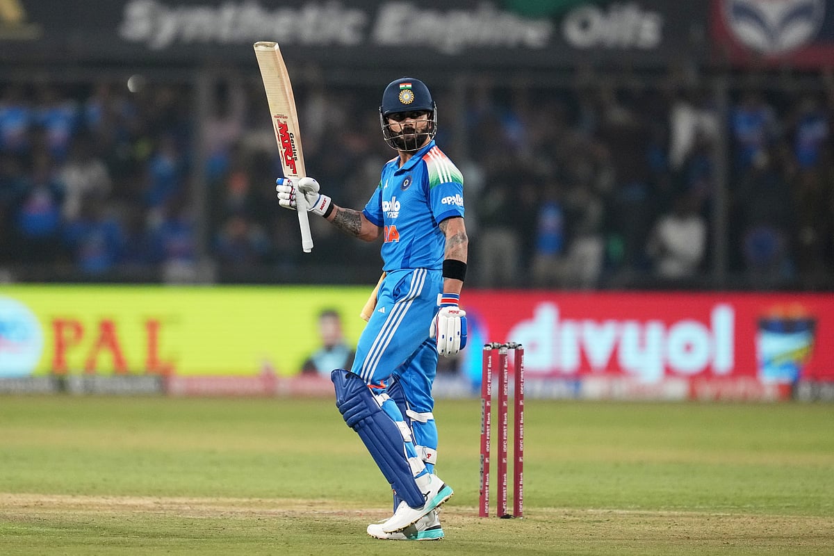 Kohli’s 85th international century keeps India alive in 338-run chase against New Zealand in Indore