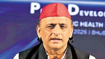 Former Uttar Pradesh chief minister and Samajwadi Party president Akhilesh Yadav at an event in Bhubaneswar.