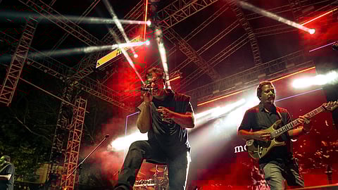 A glimpse from the recently held concert of  Motherjane at BLR Hubba