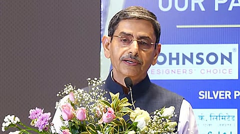 Governor R N Ravi speaking at the ‘PanIIT Tech4Bharat’ summit in Chennai.