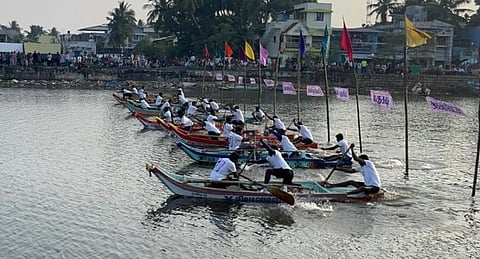A total of ten fishing villages from Karaikal participated in the competition, with one boat representing each village.