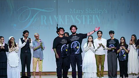 A production of Mary Shelley's Frankenstein at Christ University, Delhi NCR.
