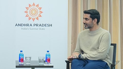 Minister for IT Nara Lokesh at the World Economic Forum Annual Meeting 2026 in Davos