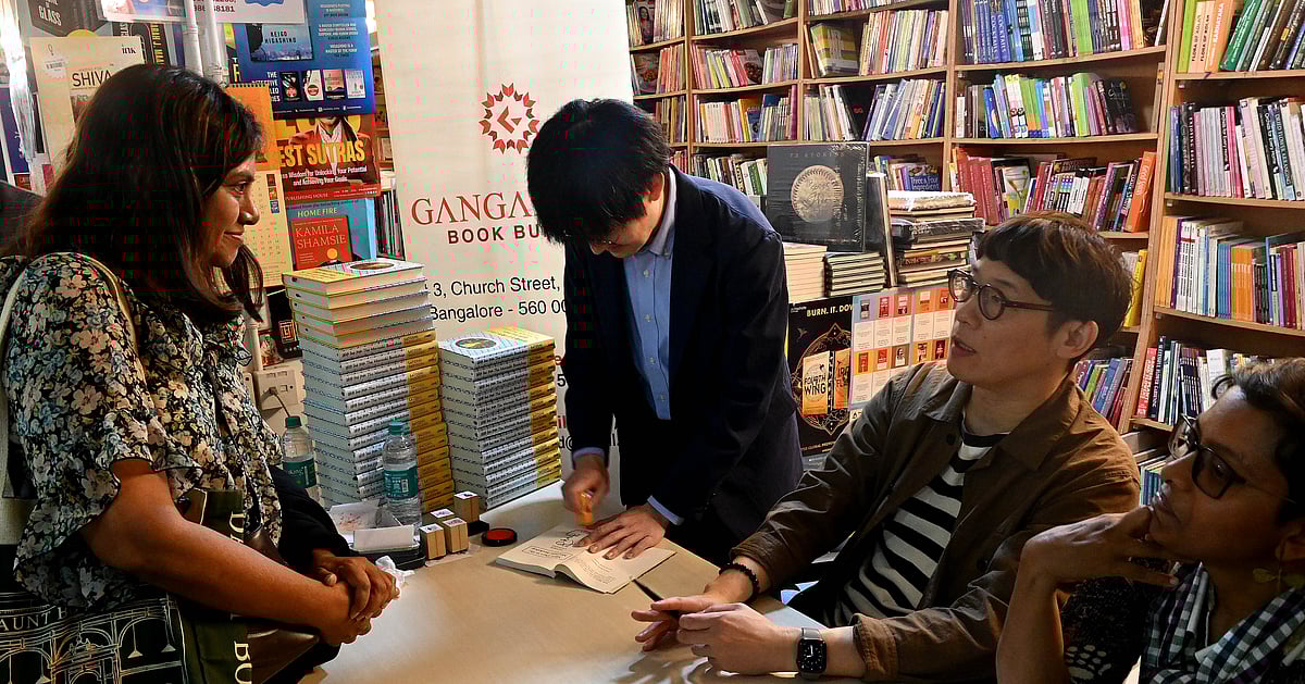 'I struggle to imagine myself as this popular author,' says Morisaki Bookshop writer Satoshi Yagisawa in B'luru