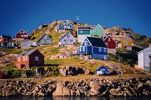 Tasilaq, the biggest town of East Greenland