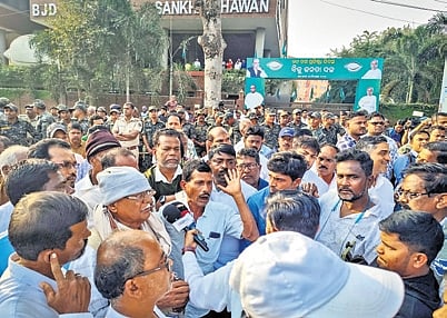 As Arvind Mohapatra suspension sparks mass protest, hundreds of Arvind s supporters gathered outside BJD headquarters in Bhubaneswar to oppose his suspension from the BJD, raising slogans and staging a show of strength on Friday. 