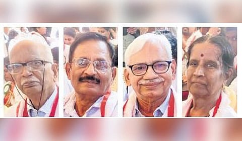 (From left) S Anantharaman, B Kanishkan, P Kumaraguru and Vimala.