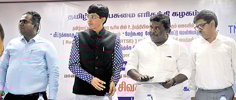 Electricity Minister SS Sivasankar launched Tamil Nadu Renewable Energy Land Portal and Rooftop Solar Explorer in Chennai on Friday.
