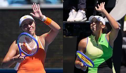 Jessica Pegula (L) & Madison Keys