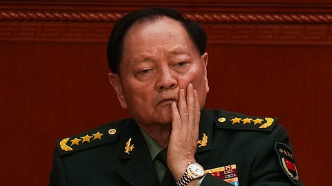 Gen. Zhang Youxia, vice chairman of China's Central Military Commission, attends the opening session of the National People's Congress (NPC) at the Great Hall of the People in Beijing, China, Wednesday, March 5, 2025.