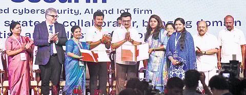 Chief Minister MK Stalin during the women’s conference organised on the sidelines of TNWeSafe programme in Chennai on Tuesday.