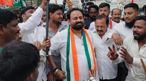 Gowda, who contested the 2023 Assembly election from Siddlaghatta on Congress ticket and lost, is accused of threatening Municipal Commissioner Amrutha over phone on January 14