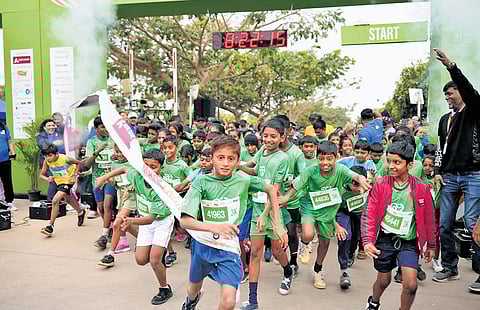 The marathon featured multiple race categories, including half marathon (21.1K), 10K, 5K and 3K