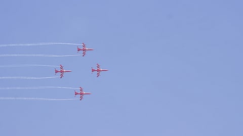 Surya Kiran rehearsals began on Tuesday. 